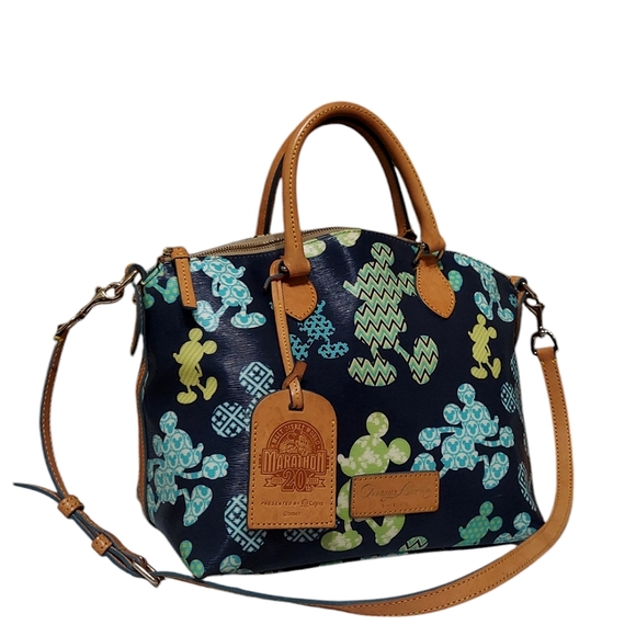 Disney Dooney & Bourke Mickey Marathon Disney 20th Anniversary Satchel euc - Picture 2 of 11